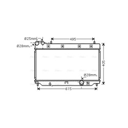 AVA Radiator AVA QUALITY COOLING HD2206 OE Ref 19010-PWJ-Z01