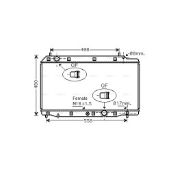 AVA Radiator AVA QUALITY COOLING HD2215 OE Ref 19010-RMA-E01