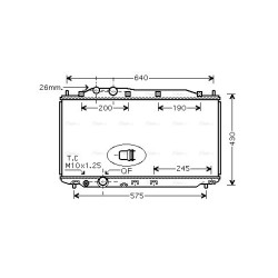 Radiator - Engine Cooling AVA QUALITY COOLING HD2228 OE Ref 19010RNBA51