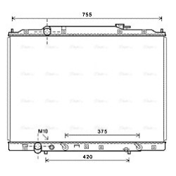 AVA Radiator AVA QUALITY COOLING HD2267 OE Ref 19010RN0A52