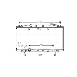 AVA Radiator AVA QUALITY COOLING HD2284 OE Ref 19010-RL5-A01