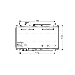 AVA Radiator AVA QUALITY COOLING HD2296 OE Ref 19010R1AA02