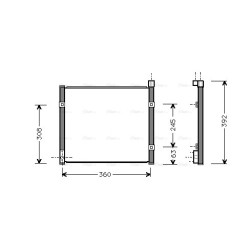 AVA AC Condenser AVA QUALITY COOLING HD5095 OE Ref 80110S01A11