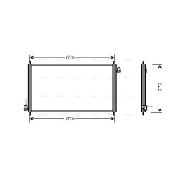 AVA AC Condenser AVA QUALITY COOLING HD5107 OE Ref 80100S84A10