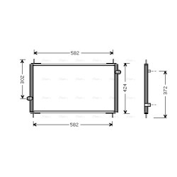 AVA AC Condenser AVA QUALITY COOLING HD5112 OE Ref 80110SX0003
