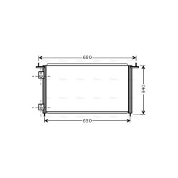 AVA AC Condenser AVA QUALITY COOLING HD5210 OE Ref 80110-S5T-E01
