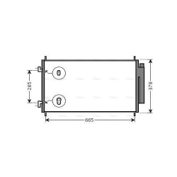 AVA AC Condenser AVA QUALITY COOLING HD5214D OE Ref 80110SWWG01