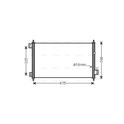 AVA AC Condenser AVA QUALITY COOLING HD5229 OE Ref 80110SED941