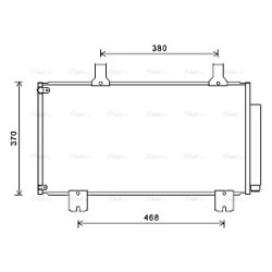 AVA AC Condenser AVA QUALITY COOLING HD5247D OE Ref 80100-TL2-A01