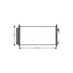 AVA AC Condenser AVA QUALITY COOLING HD5248D OE Ref 80110-TF0G02