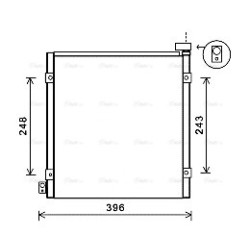 AVA AC Condenser AVA QUALITY COOLING HD5249 OE Ref 80110-S2H-Y01