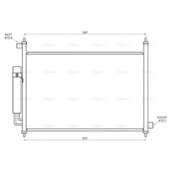AVA AC Condenser AVA QUALITY COOLING HD5338D OE Ref 80110SJHE02