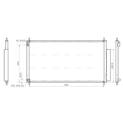 AVA AC Condenser AVA QUALITY COOLING HD5339D OE Ref 80110TS4T01