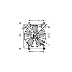 AVA Radiator Fan AVA QUALITY COOLING HD7510 OE Ref 19015PAAA01