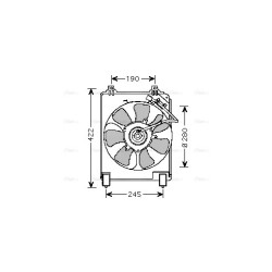 AVA Radiator Fan AVA QUALITY COOLING HD7526 OE Ref 38615RNAA01