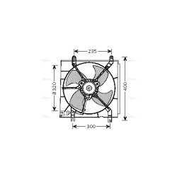 AVA Radiator Fan AVA QUALITY COOLING HD7530 OE Ref 19020-P5M-004