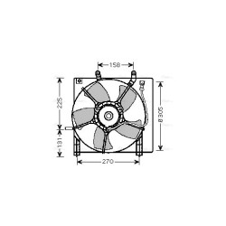 AVA Radiator Fan AVA QUALITY COOLING HD7534 OE Ref 19020PMET01