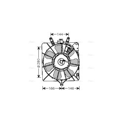 AVA Radiator Fan AVA QUALITY COOLING HD7535 OE Ref 38613TWAJ01
