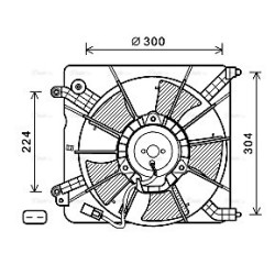 AVA Radiator Fan AVA QUALITY COOLING HD7537 OE Ref 19015RB0004
