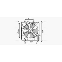 AVA Radiator Fan AVA QUALITY COOLING HD7538