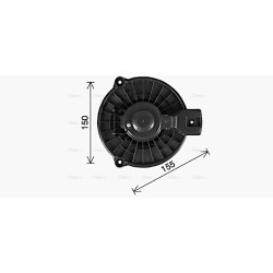 AVA Heater Blower Motor AVA QUALITY COOLING HD8326 OE Ref 79310TM0G01