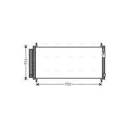 AC Condenser AVA QUALITY COOLING HDA5264D OE Ref 80110TF0003