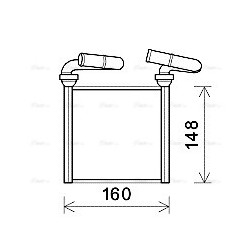 AVA Heater Matrix AVA QUALITY COOLING HDA6293 OE Ref 79211STXA01