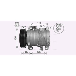 AVA AC Compressor AVA QUALITY COOLING HDAK322 OE Ref 38810RAAA01