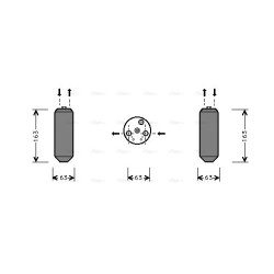 AVA AC Dryer AVA QUALITY COOLING HDD103 OE Ref 80351-S04-003
