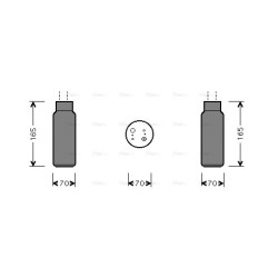 AVA AC Dryer AVA QUALITY COOLING HDD115 OE Ref 80351SH3A11
