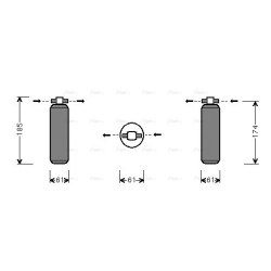 AVA AC Dryer AVA QUALITY COOLING HDD116 OE Ref 80351SV1A11