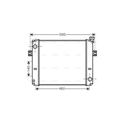 Radiator - Engine Cooling AVA QUALITY COOLING HRT2060