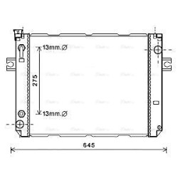 Radiator - Engine Cooling AVA QUALITY COOLING HRT2128 OE Ref 21450FC001