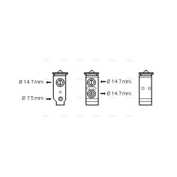 AC Expansion Valve AVA QUALITY COOLING HY1325 OE Ref 976262E100