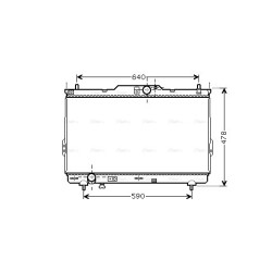 AVA Radiator AVA QUALITY COOLING HY2113 OE Ref 2531026410