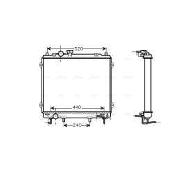 AVA Radiator AVA QUALITY COOLING HY2115 OE Ref 25310H1830