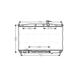 AVA Radiator AVA QUALITY COOLING HY2174 OE Ref 25310-0W100