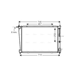 AVA Radiator AVA QUALITY COOLING HY2255 OE Ref 25310-4A150