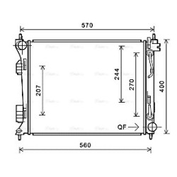AVA Radiator AVA QUALITY COOLING HY2270 OE Ref 253101R350