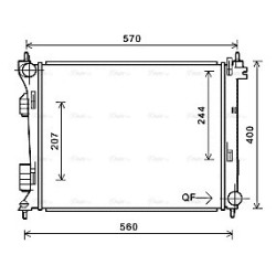 AVA Radiator AVA QUALITY COOLING HY2274 OE Ref 253101J700
