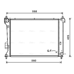 AVA Radiator AVA QUALITY COOLING HY2309 OE Ref 25310-1J200