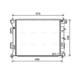 AVA Radiator AVA QUALITY COOLING HY2338 OE Ref 25310A5800