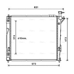 AVA Radiator AVA QUALITY COOLING HY2339 OE Ref 253102B990