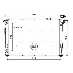 AVA Radiator AVA QUALITY COOLING HY2352 OE Ref 253102B650