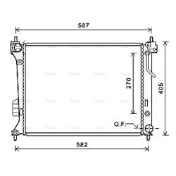 AVA Radiator AVA QUALITY COOLING HY2428 OE Ref 253101J500