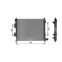 AVA Radiator AVA QUALITY COOLING HY2488 OE Ref 25310B9100