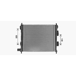 AVA Radiator AVA QUALITY COOLING HY2488 OE Ref 25310B9100 AVA QUALITY COOLING