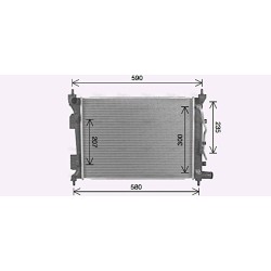 AVA Radiator AVA QUALITY COOLING HY2490 OE Ref 253102V450