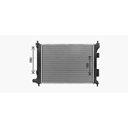 AVA Radiator AVA QUALITY COOLING HY2492 OE Ref 253100U000 AVA QUALITY COOLING