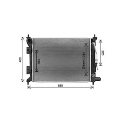 AVA Radiator AVA QUALITY COOLING HY2493 OE Ref 25310C8050